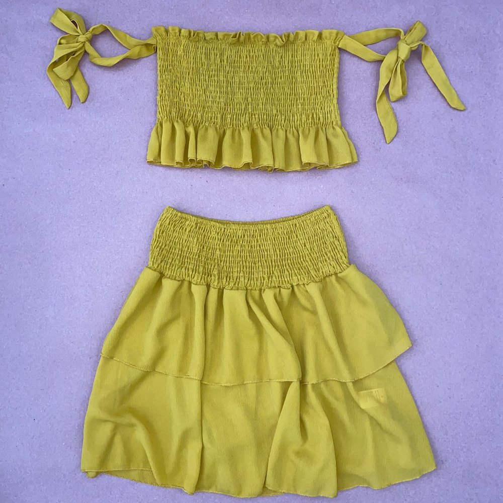 Mustard Color 2 Piece Set